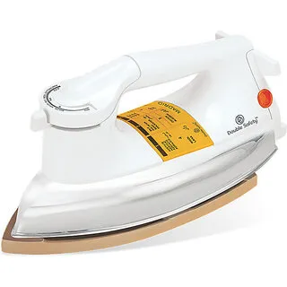 Double Safety by Double Safety Madrid 1000 W Dry Iron (White) Double Safety by Double Safety Madrid 1000 W Dry Iron (White)