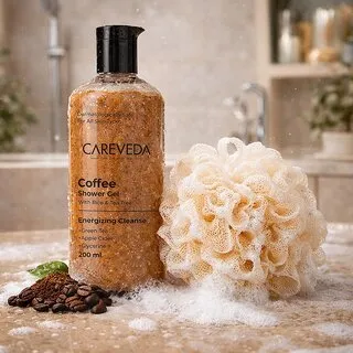 Careveda Coffee Shower Gel For Energized, Refreshing Smooth Skin, Deep Cleansing Hydrating Body Wash, Suitable For All Skintypes 200Ml, Careveda Coffee Shower Gel For Energized, Refreshing Smooth Skin, Deep Cleansing Hydrating Body Wash, Suitable For All Skintypes 200Ml,